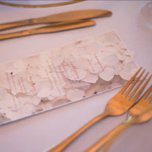 Load image into Gallery viewer, Torn Edge Menu Card