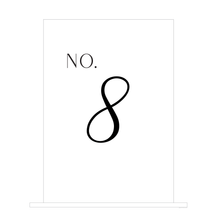 Load image into Gallery viewer, Clear Acrylic Table Number