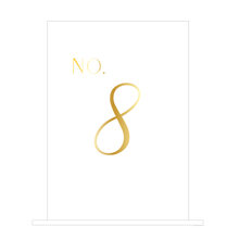 Load image into Gallery viewer, Clear Acrylic Table Number