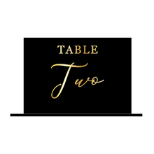 Load image into Gallery viewer, Black Acrylic Table Number