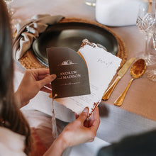 Load image into Gallery viewer, Menu Booklet with Tassel