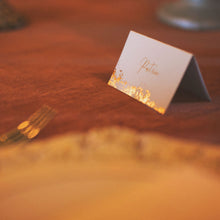 Load image into Gallery viewer, Tented Metallic Guest Name