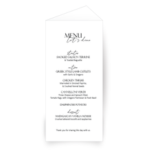 Load image into Gallery viewer, Upright Table Menu + Number Combo