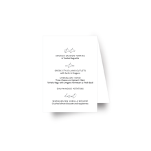 Load image into Gallery viewer, Tented Menu