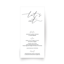 Load image into Gallery viewer, Menu Card • 90 x 190