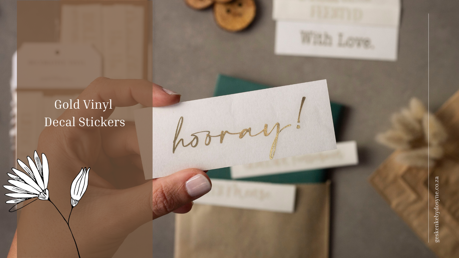 How to apply // Our Gold Vinyl Decals