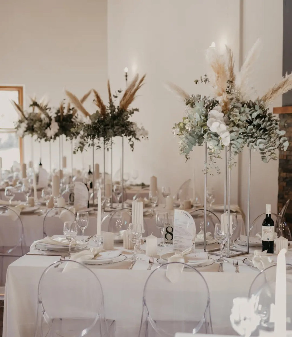 Perspex Table Number, Printed Menu Combo