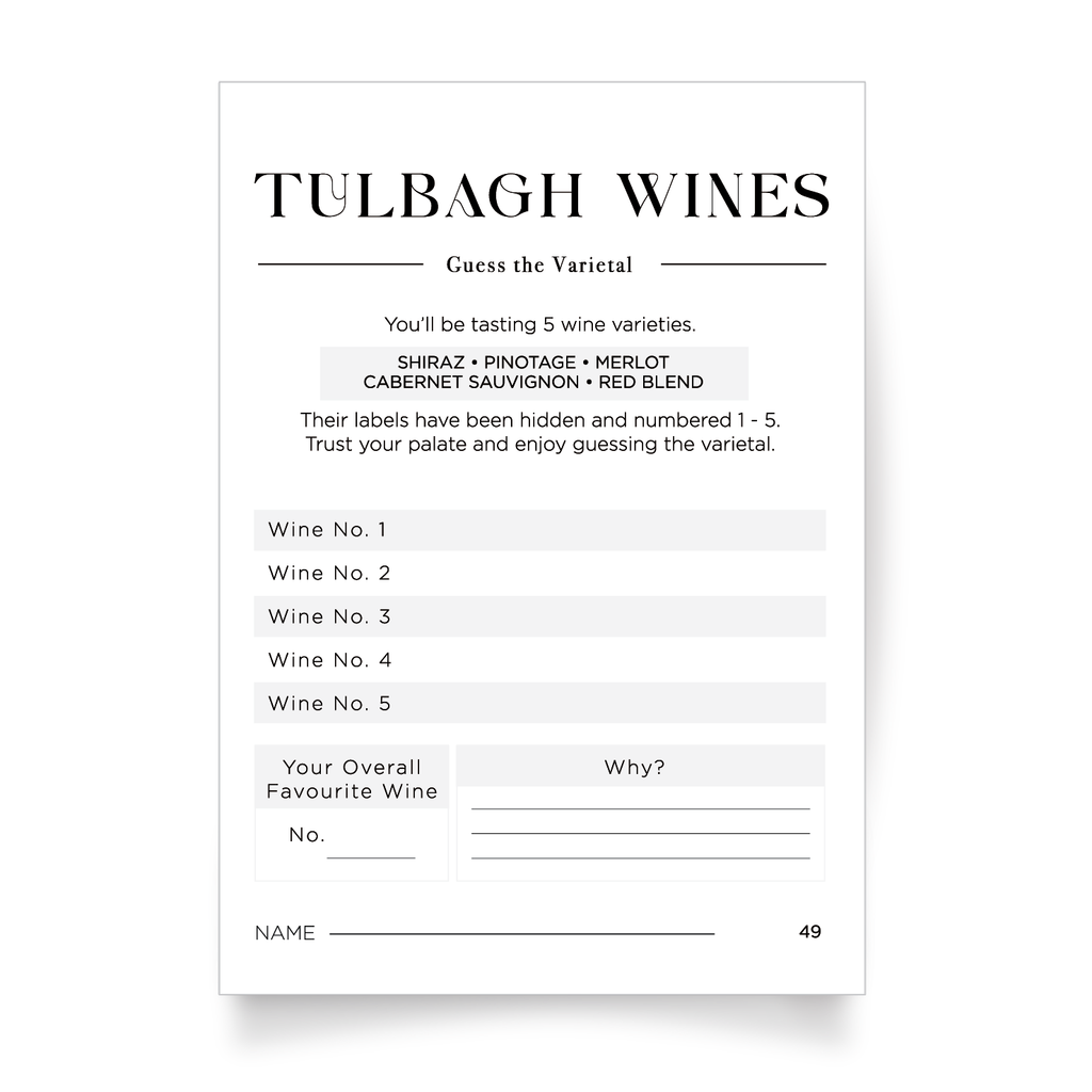 Cards_Wine Tasting Game