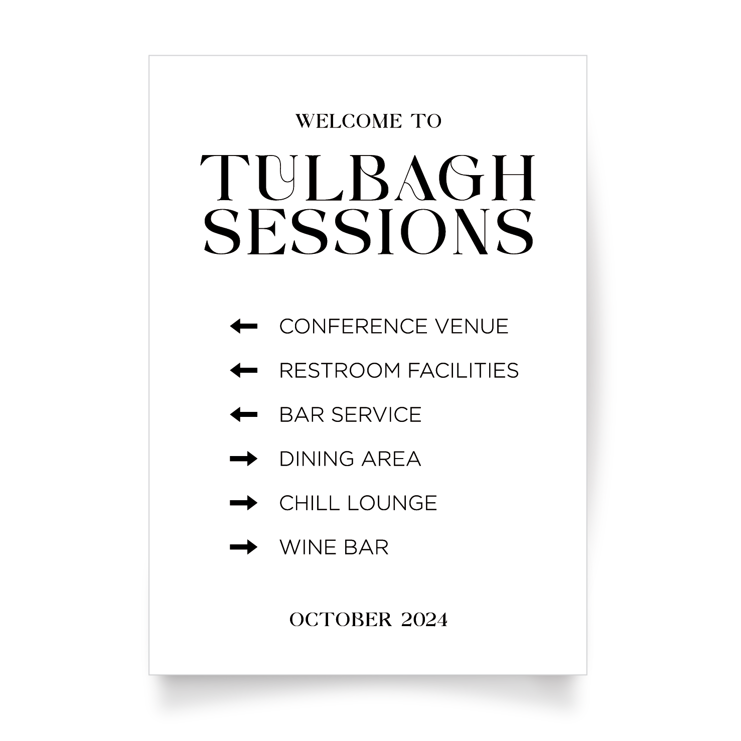 Welcome_A1 Signage (Tulbagh Sessions)