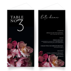 Upright Table Menu + Number Combo