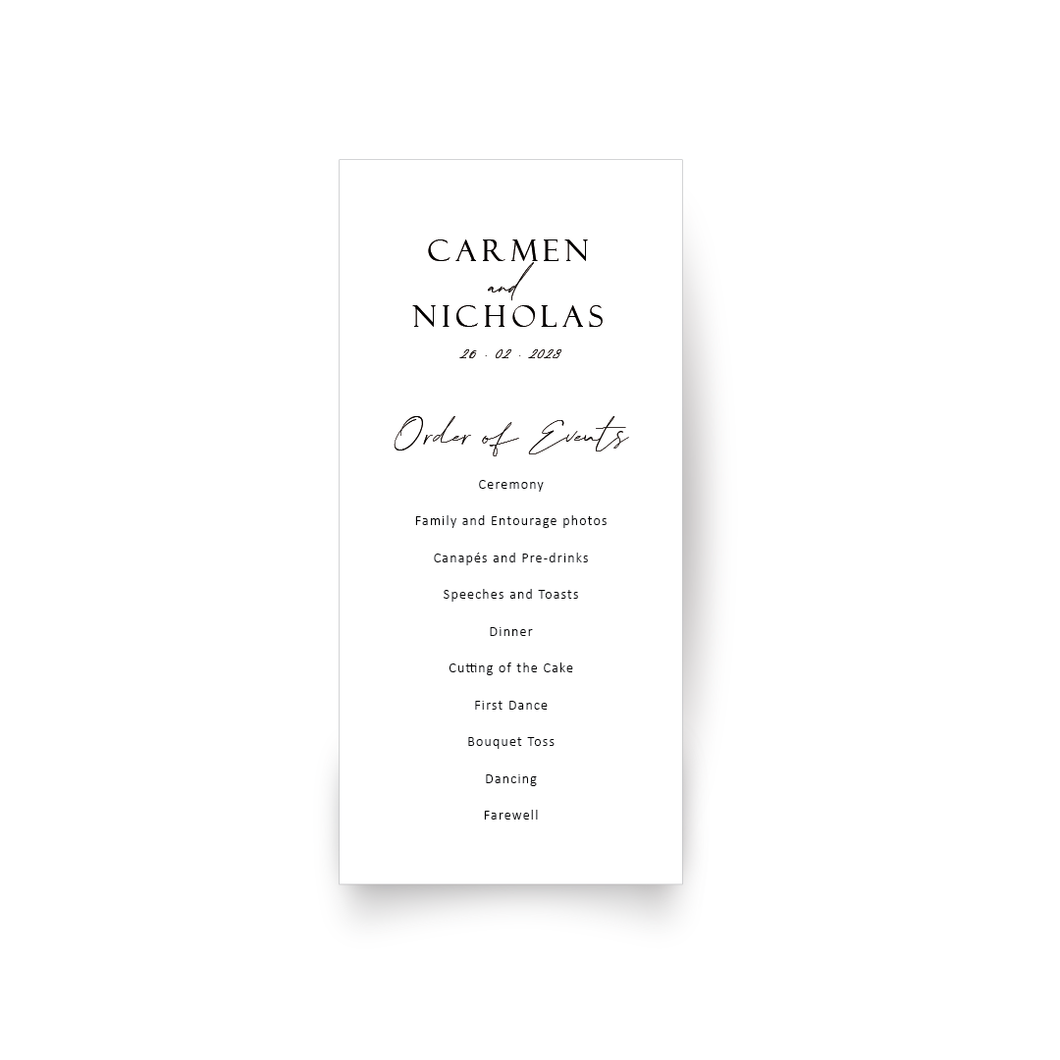 Program Cards • 90x190