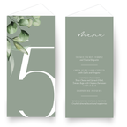 Upright Table Menu + Number Combo