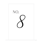 Clear Perspex Table Number