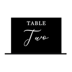Black Acrylic Table Number