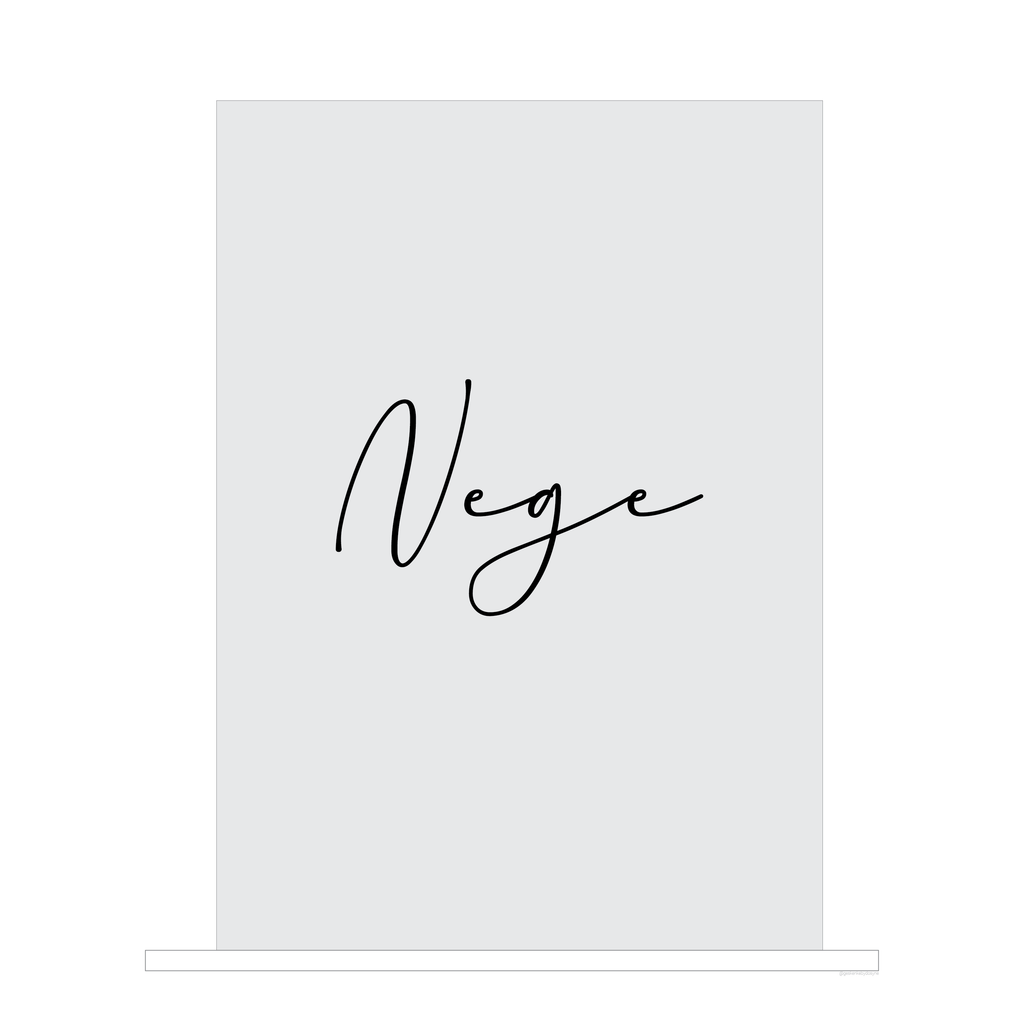 Frosted Perspex Table Number