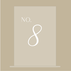 Clear Perspex Table Number