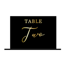 Load image into Gallery viewer, Black Acrylic Table Number
