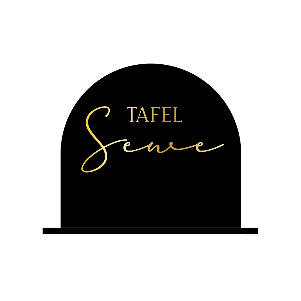 Black Perspex Table Number