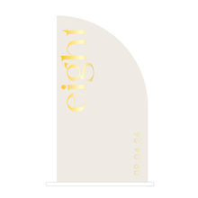 Load image into Gallery viewer, Clear Half Arch Table number • Painted
