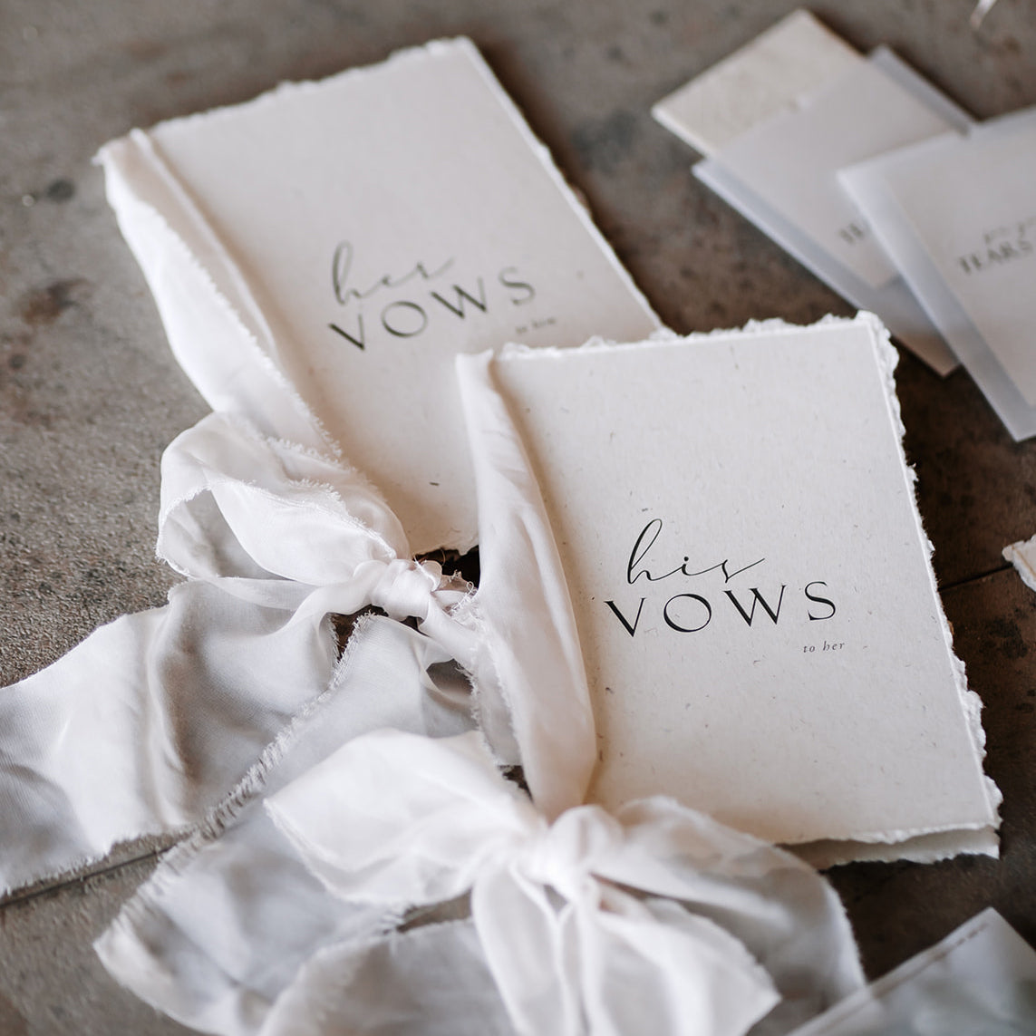 Vow booklet set