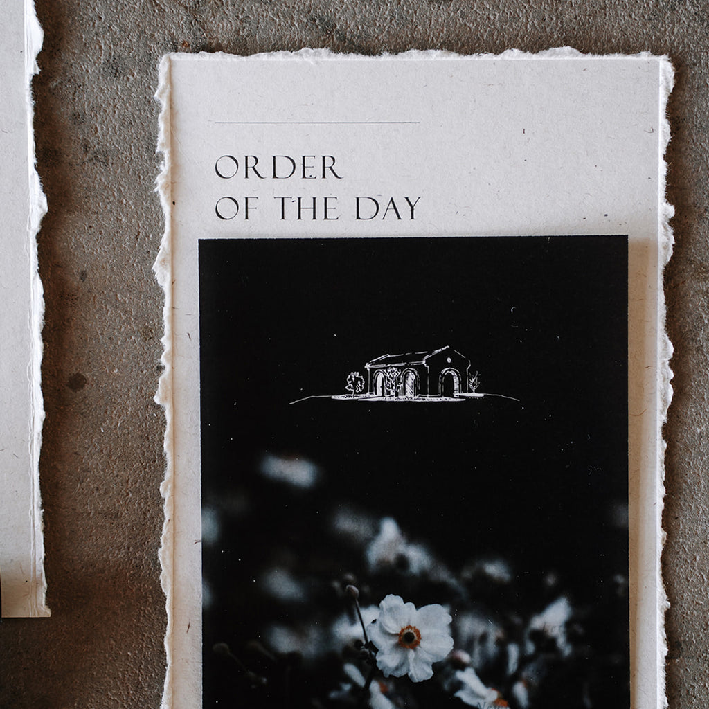 Program Card with Cover • A5