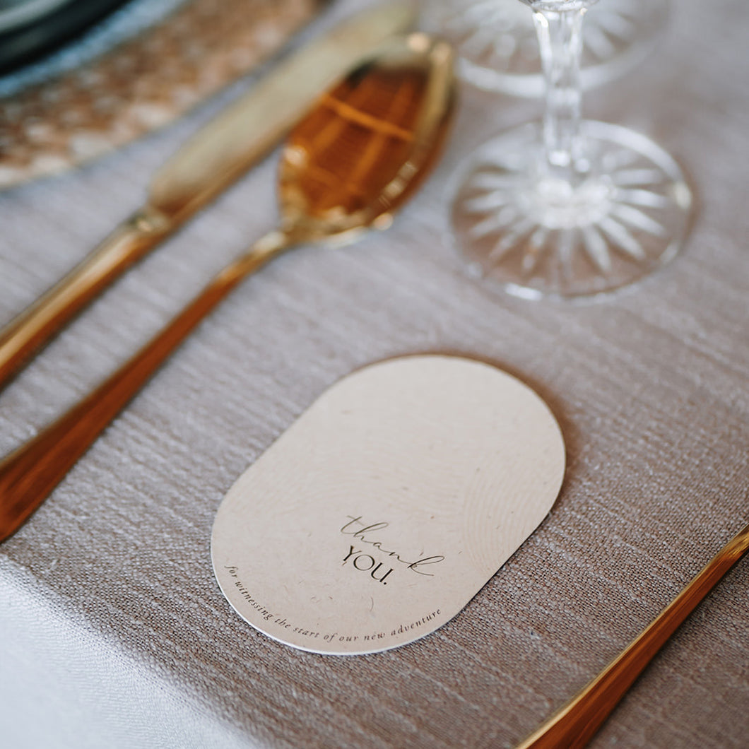 Thank You Card • Round