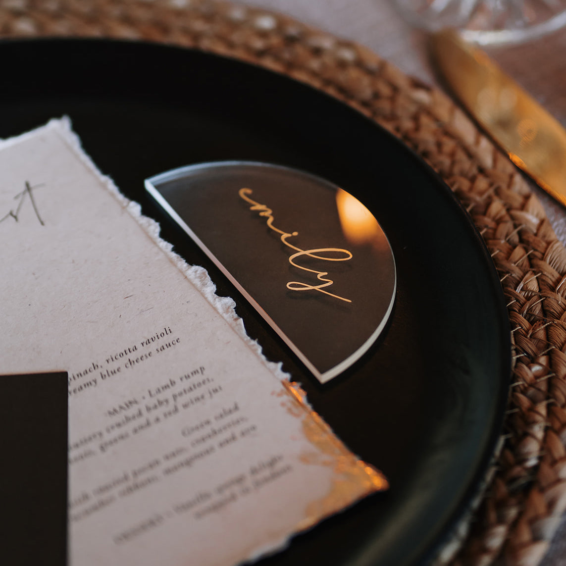 Guest Names on Plexiglas