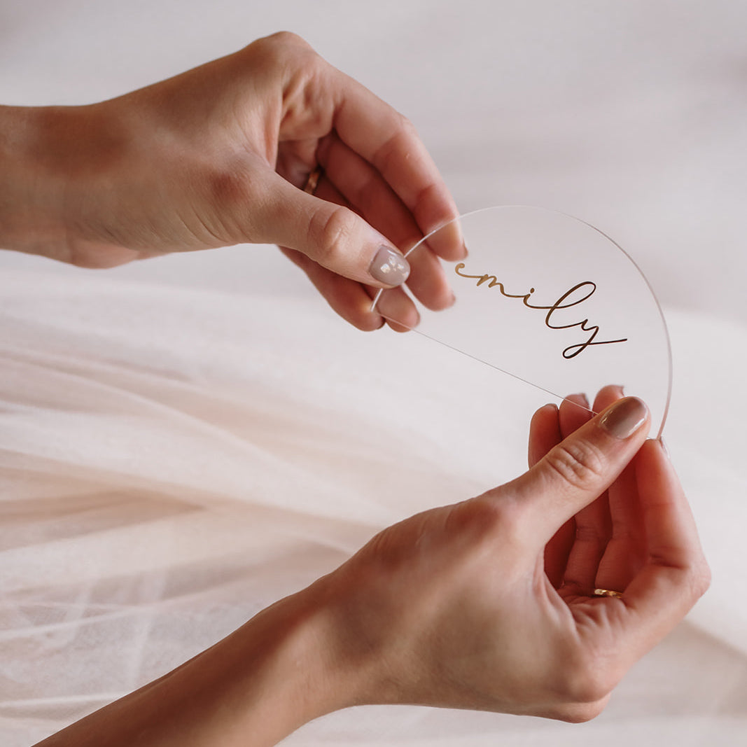 Guest Names on Plexiglas