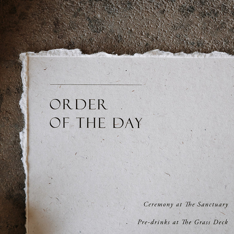 Program Card with Cover • A5