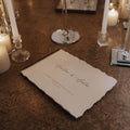 A4 Guestbook • Personalised Cover_Ivory & Écru