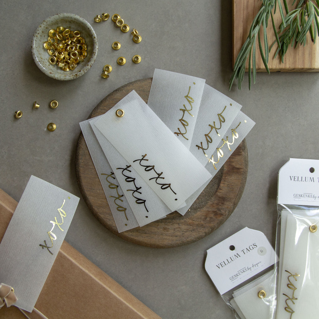 Gold Foiled Gift Tags • Set of 6