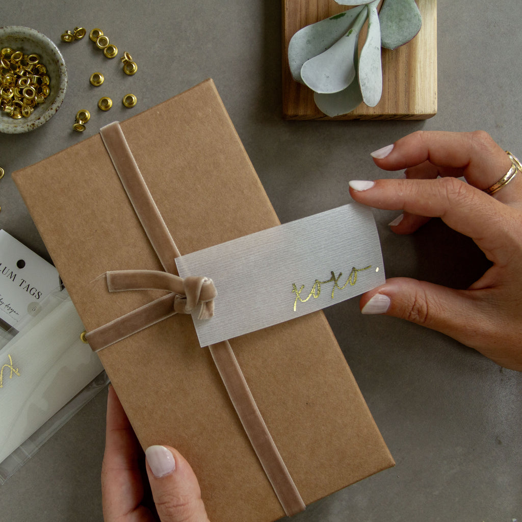 Gold Foiled Gift Tags • Set of 6