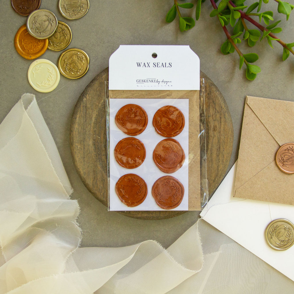 Burnt Orange Wax Sticks • Metallic