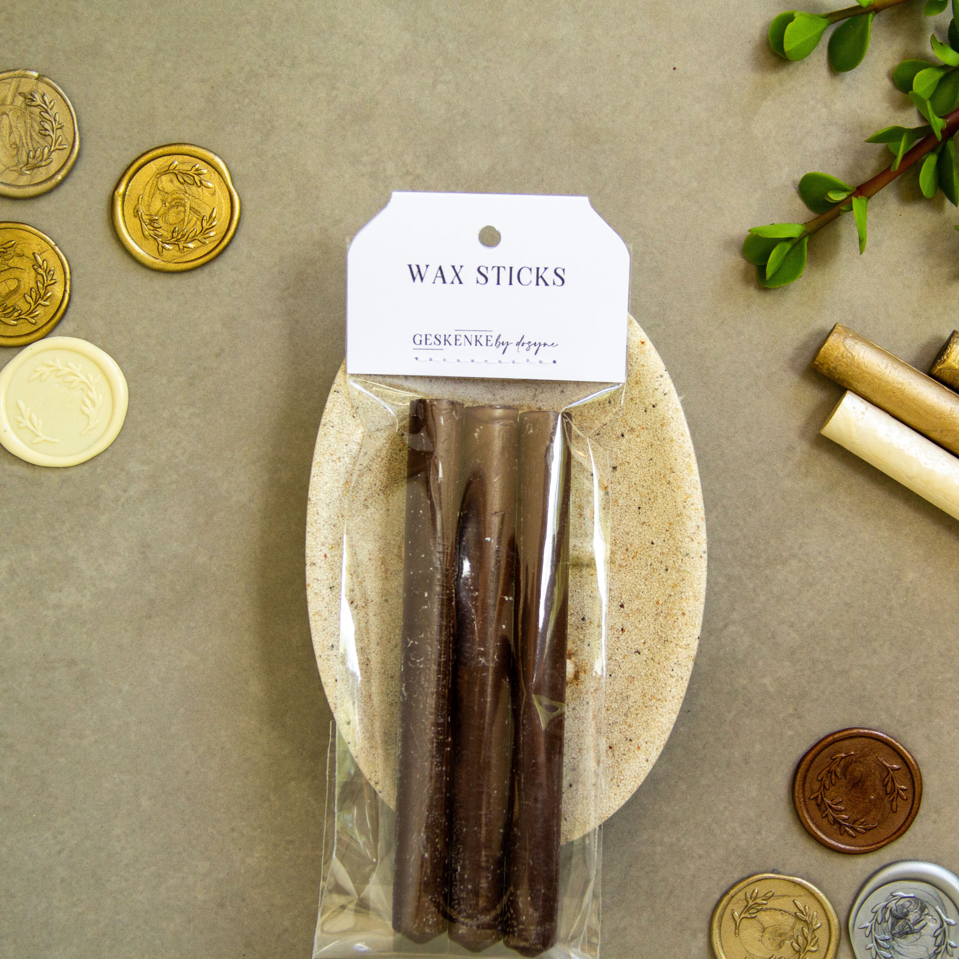 Chocolate Wax Sticks • Metallic