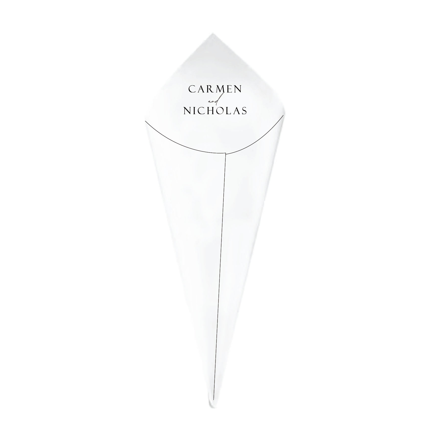 Printed Confetti Cones