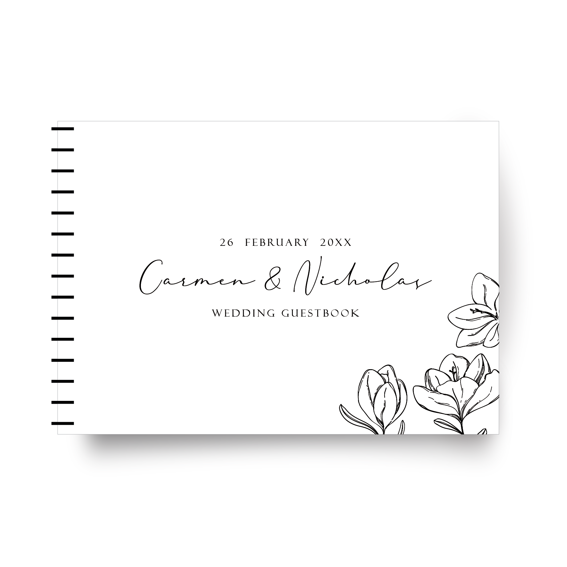 A4 Guestbook • Personalised Cover