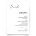 Menu Card • A5 with Guest Name