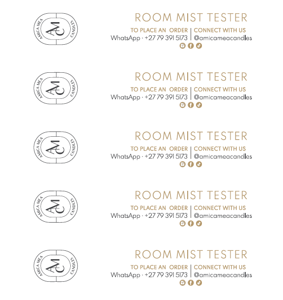 Tester Cards + Label