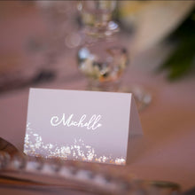 Load image into Gallery viewer, Tented Metallic Guest Name
