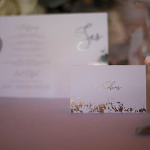 Load image into Gallery viewer, Tented Metallic Guest Name
