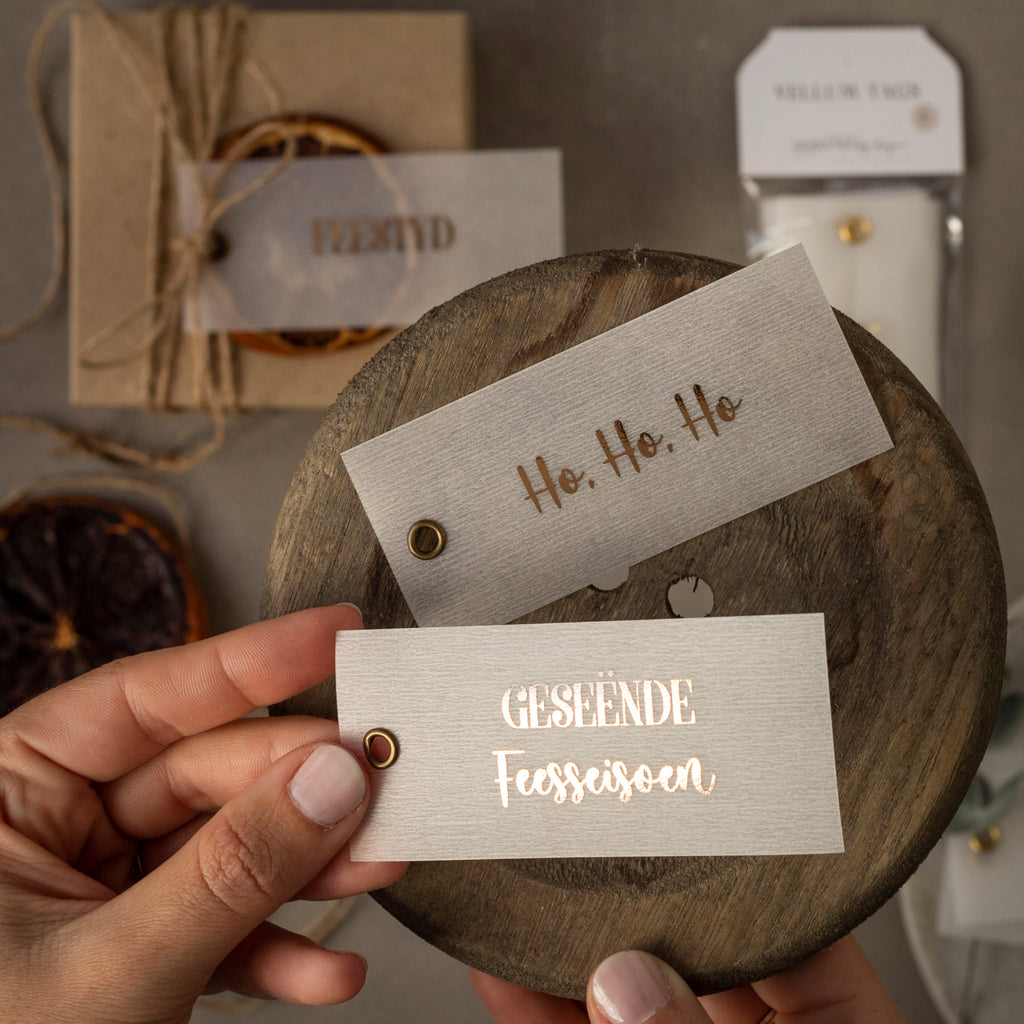 Gold Foiled Gift Tags • Set of 6