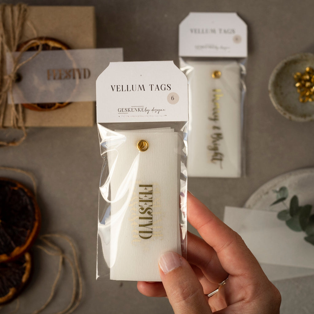 Gold Foiled Gift Tags • Set of 6