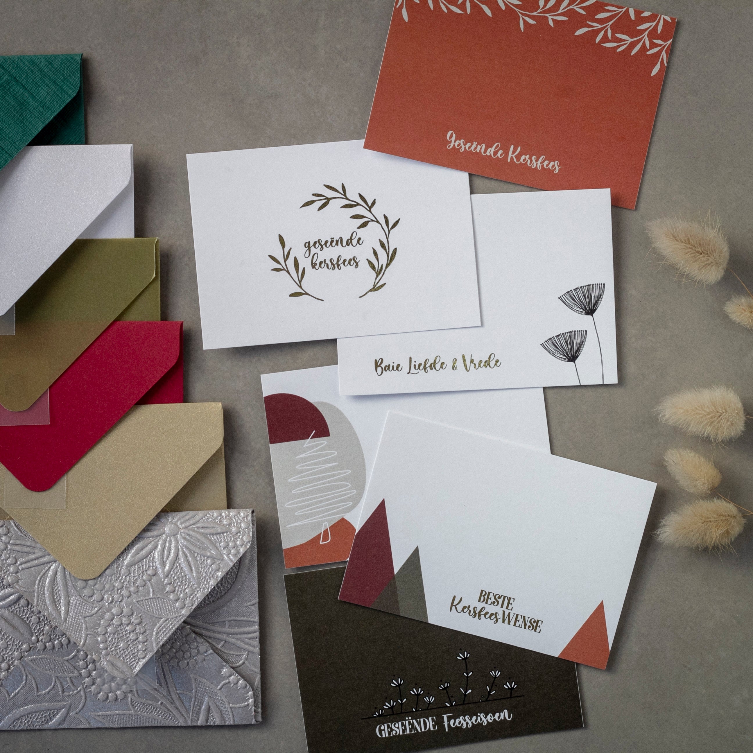 Christmas Themed Cards • Set of 10