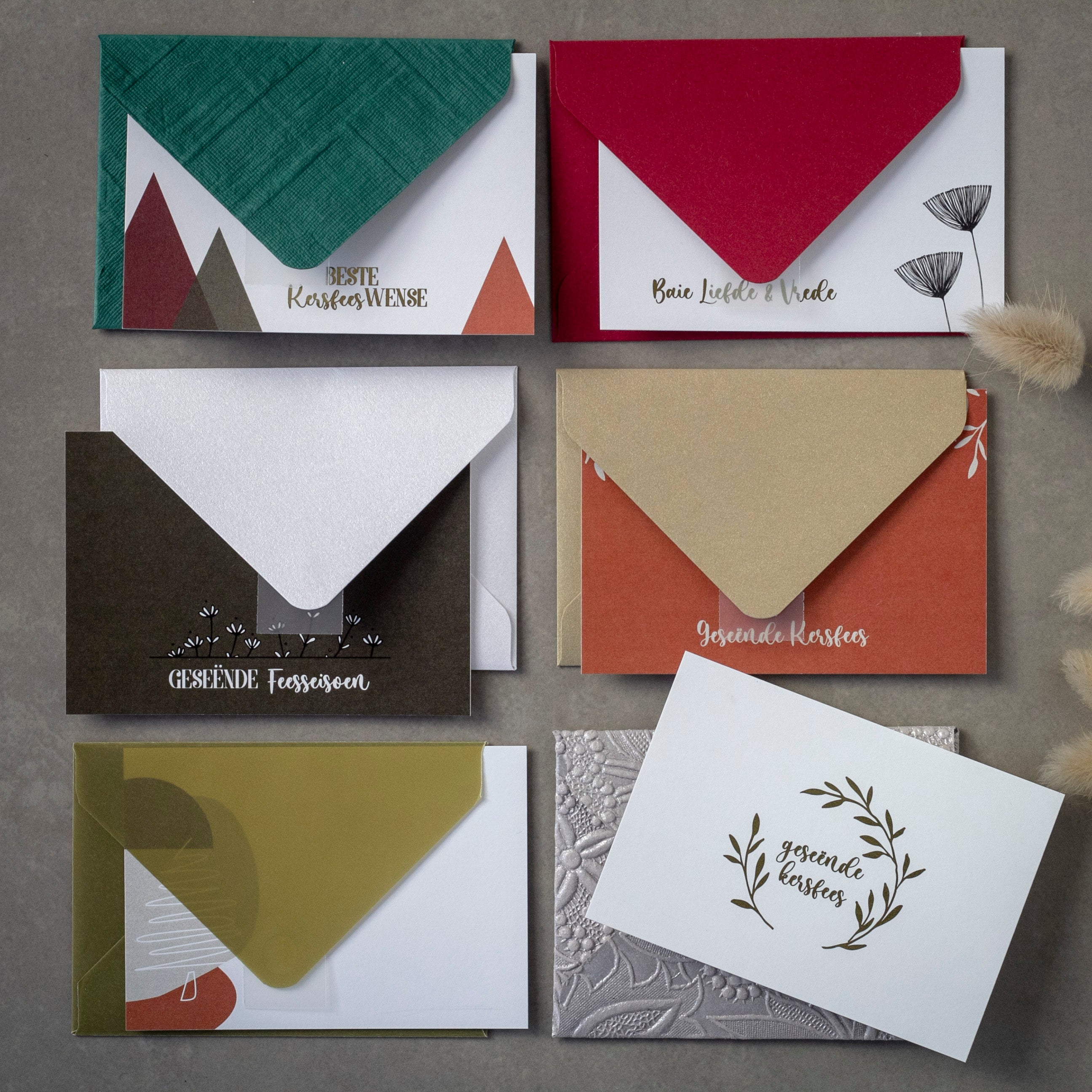 Christmas Themed Cards • Set of 10