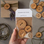 Wooden Buttons • Set of 3