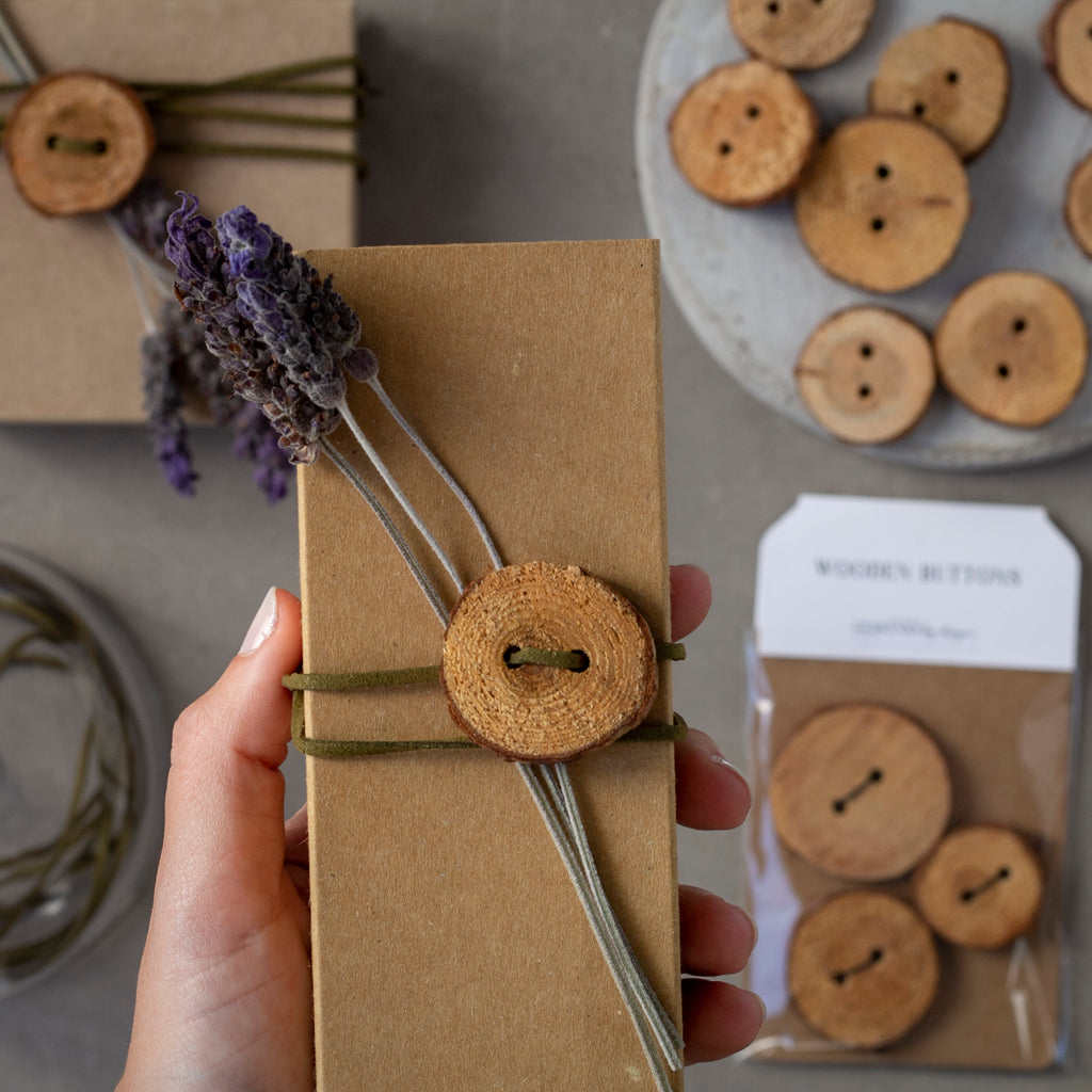 Wooden Buttons • Set of 3