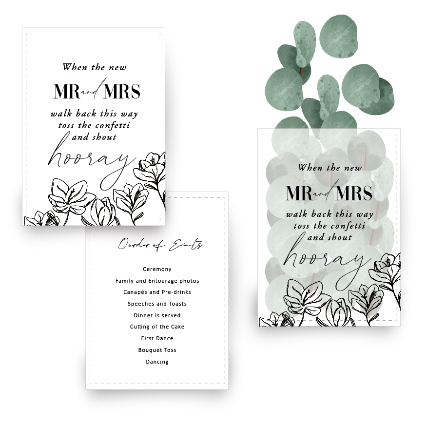 Confetti Bag with Program