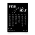 Seating Chart Board