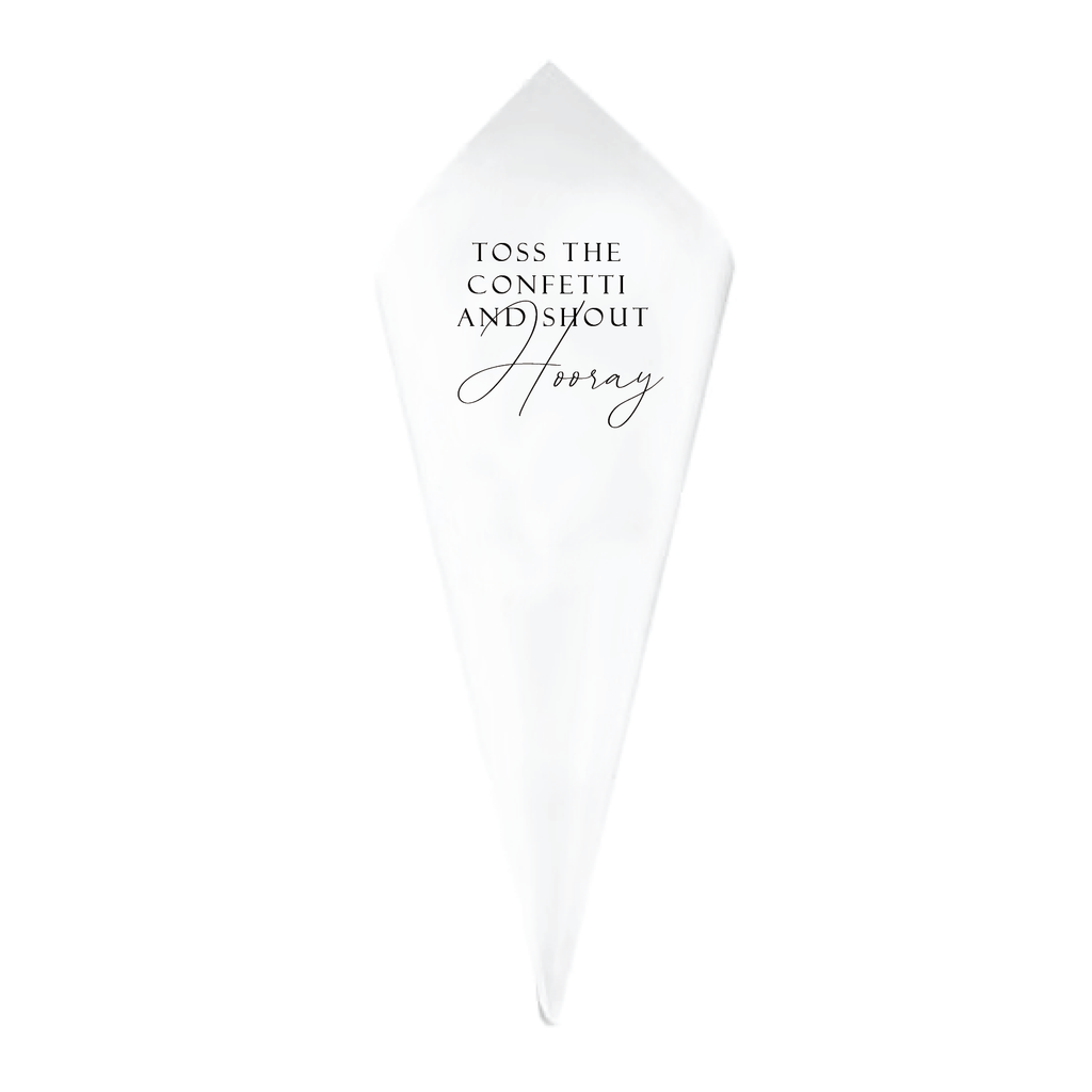 Printed Confetti Cones