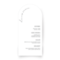 Arched Menu Card